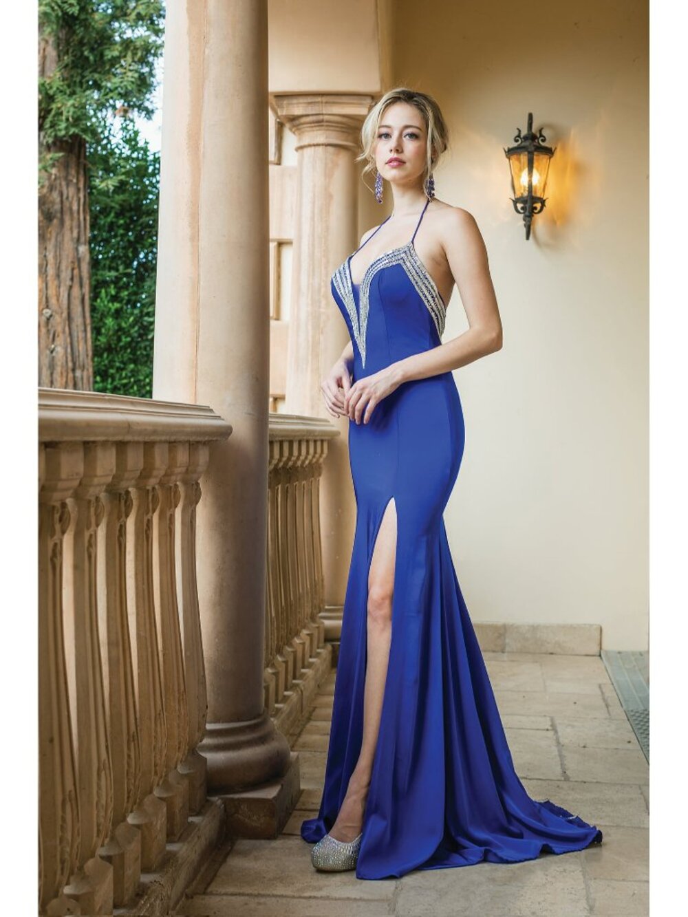 NEW ROYAL-BLUE Evening Gown Floor Length Formal Elegant Stunning 4224